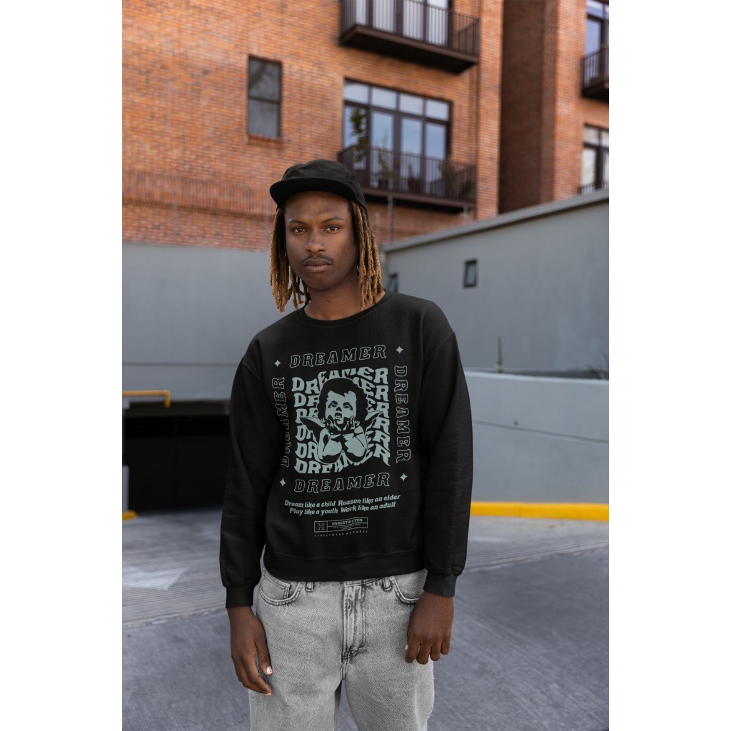 Moletom Careca Unissex ´´Dreamer´´ Blusa de Frio-Anjo- Feminina Masculina- oversized stretwear