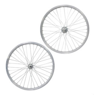 Roda Completa Aro 20 Bicicleta Infanto Juvenil Aluminio Par Centrada e Alinhada 36f