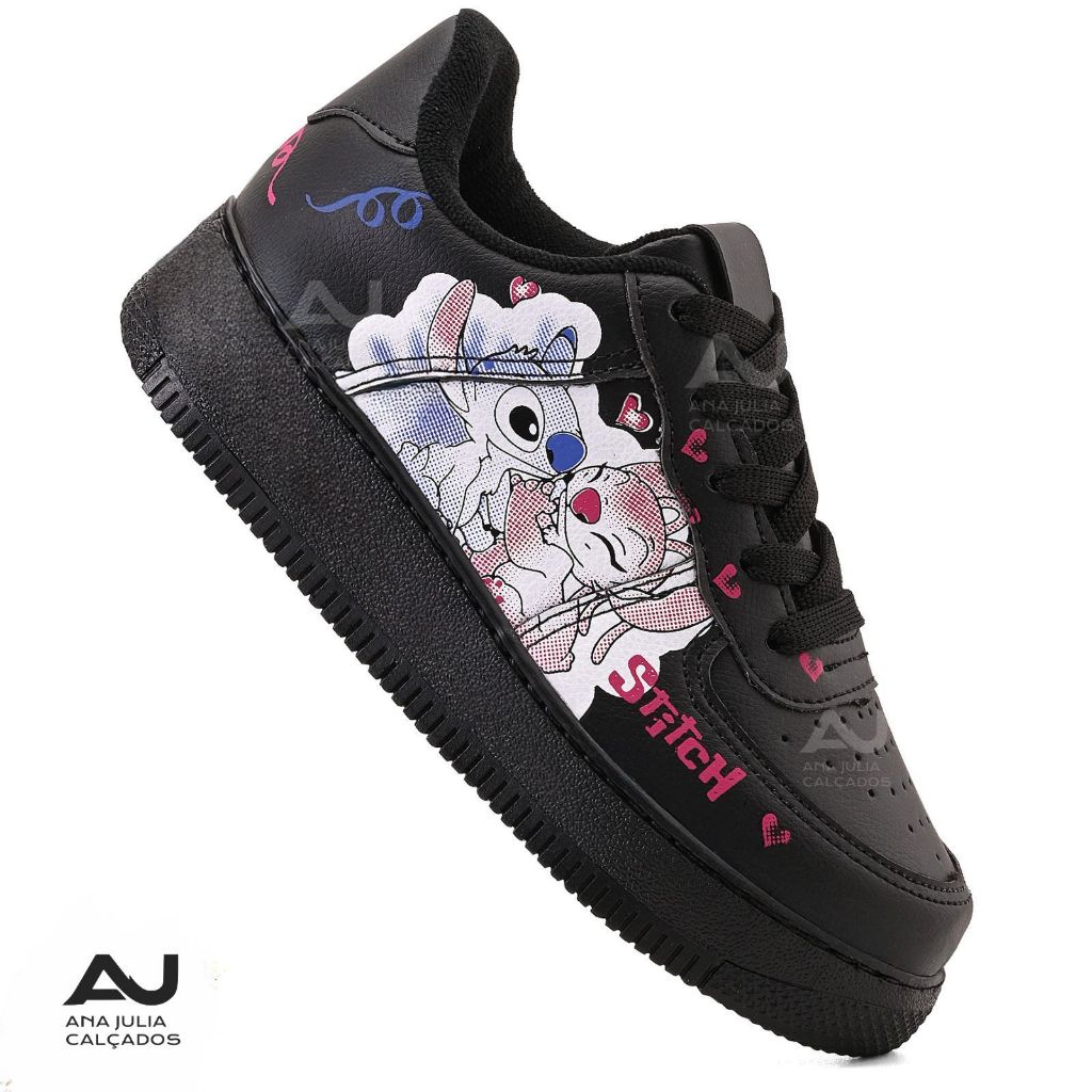 Tenis Infantil E Bebe Escolar Lilo Stich Meninas Feminino 20ao33