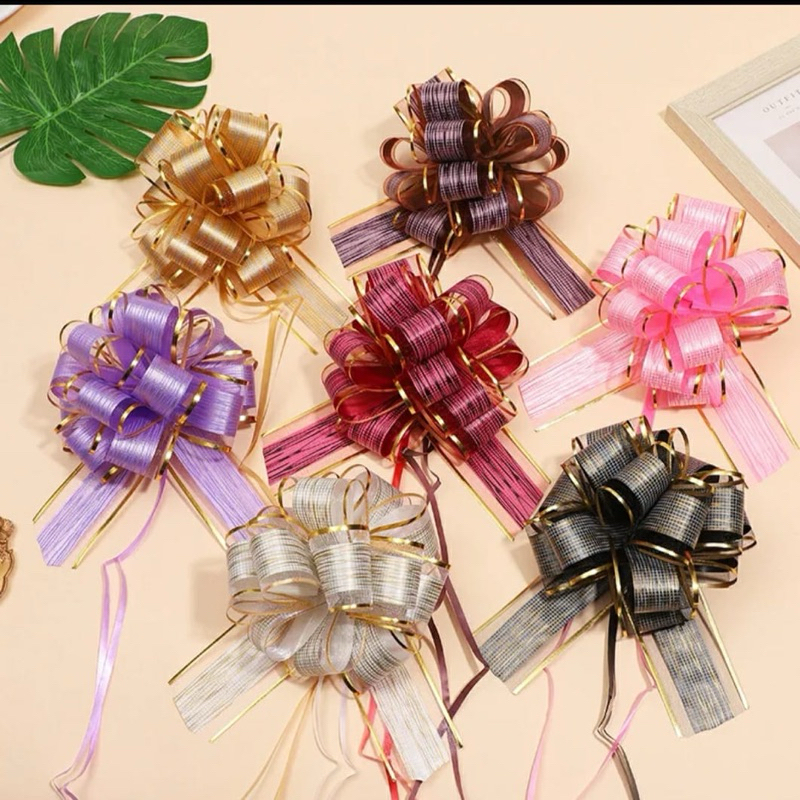 laço flor sortidos pacote com 5unidades tamanho 30 em Oferta na Shopee