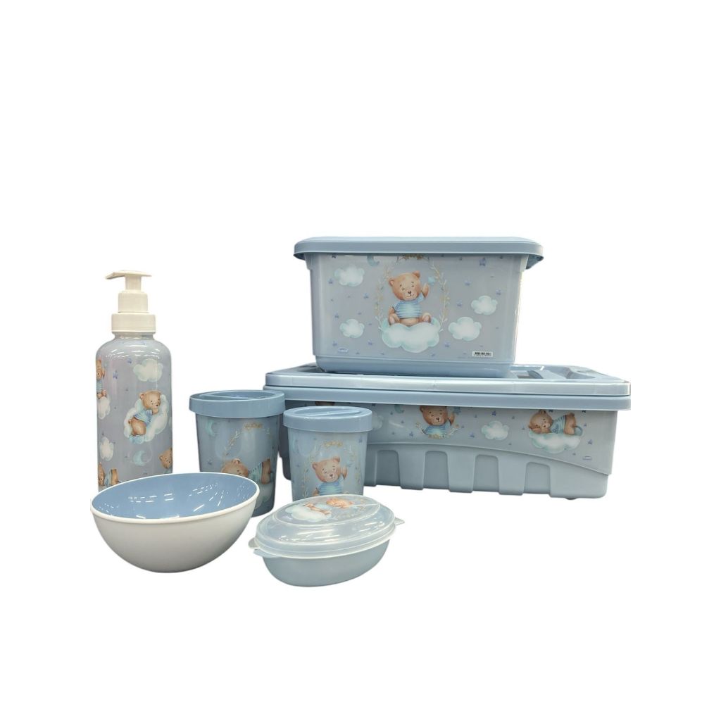 Kit De Higiene E Organização Para O Cantinho Do Bebê