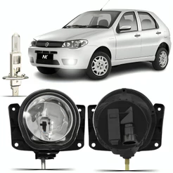 Farol Milha Fiat Palio Economy 2010 2011 2012 2013 2014 + Lampada Farolete Inferior Auxiliar Neblina