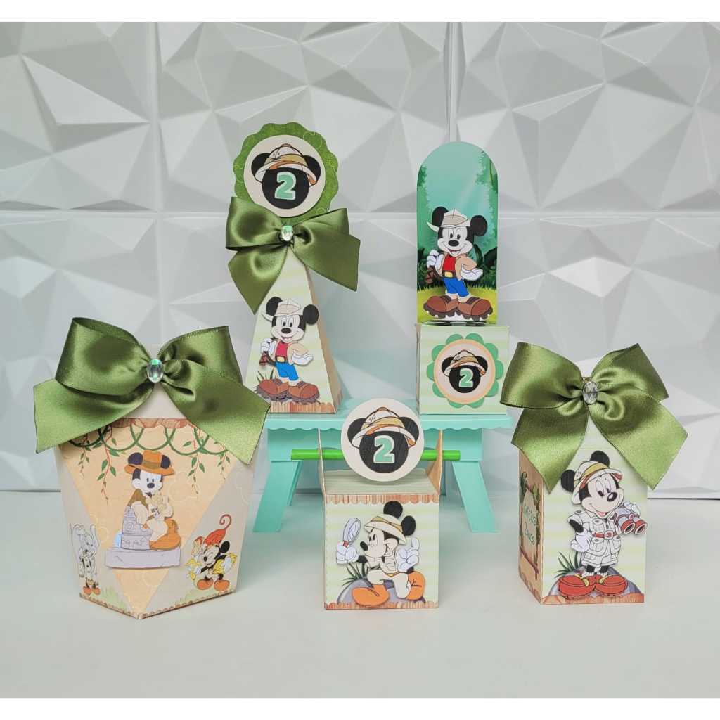 KIT PERSONALIZADO PARA LEMBRANCINHA MICKEY SAFARI/KIT PERSONALIZADO PARA ANIVERSARIO SAFARI DO MICKEY
