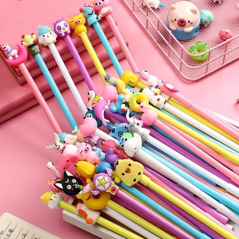 Kit 12 Canetas De Personagem Divesos Cores Pronto a Envio em Oferta na Shopee