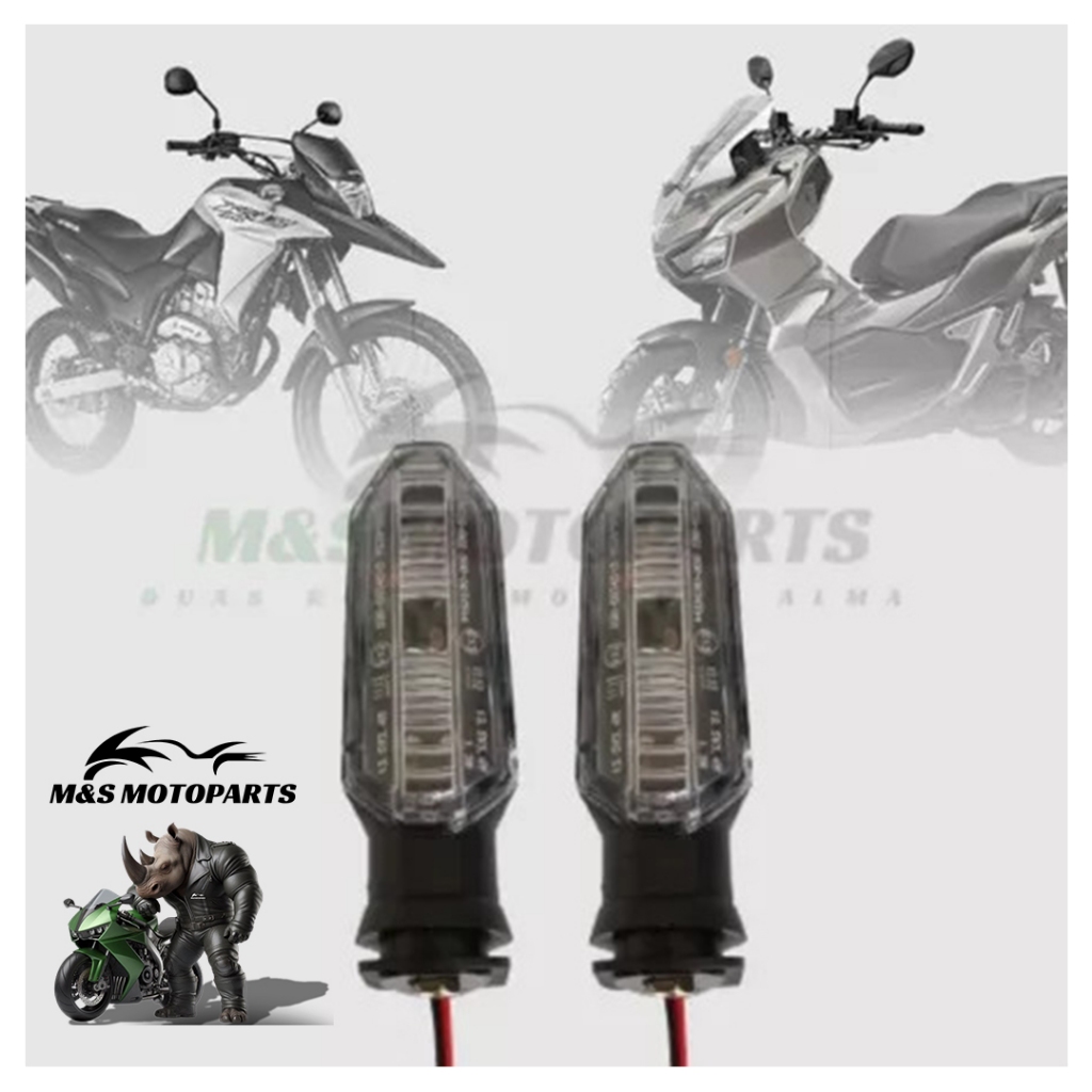 Pisca Led Seta Sequencial  Twister XRE 300 ADV 150 Sahara 300 Cb 300F Moto Seta Par