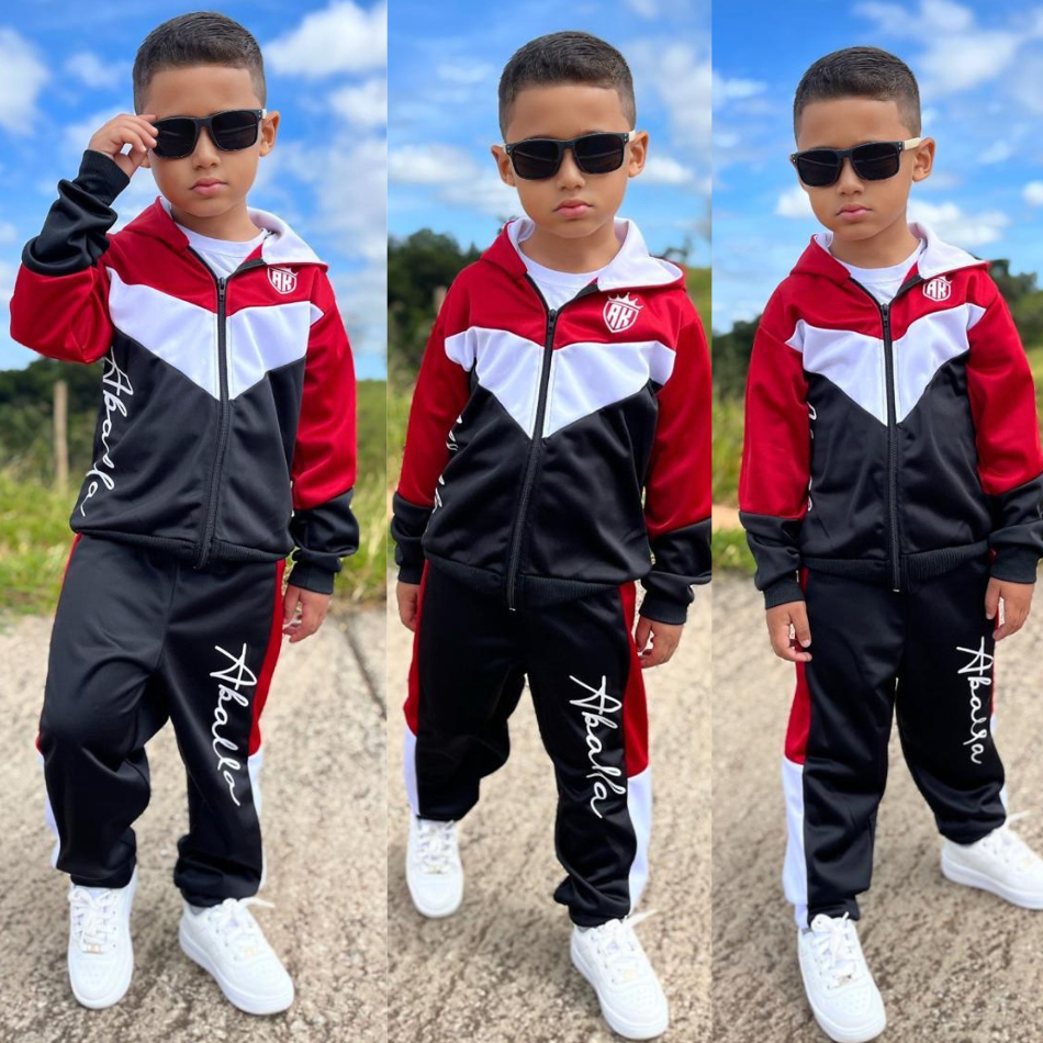 Kit Conjunto de Frio Infantil Masculino Chimpa Flanelado em Oferta na Shopee