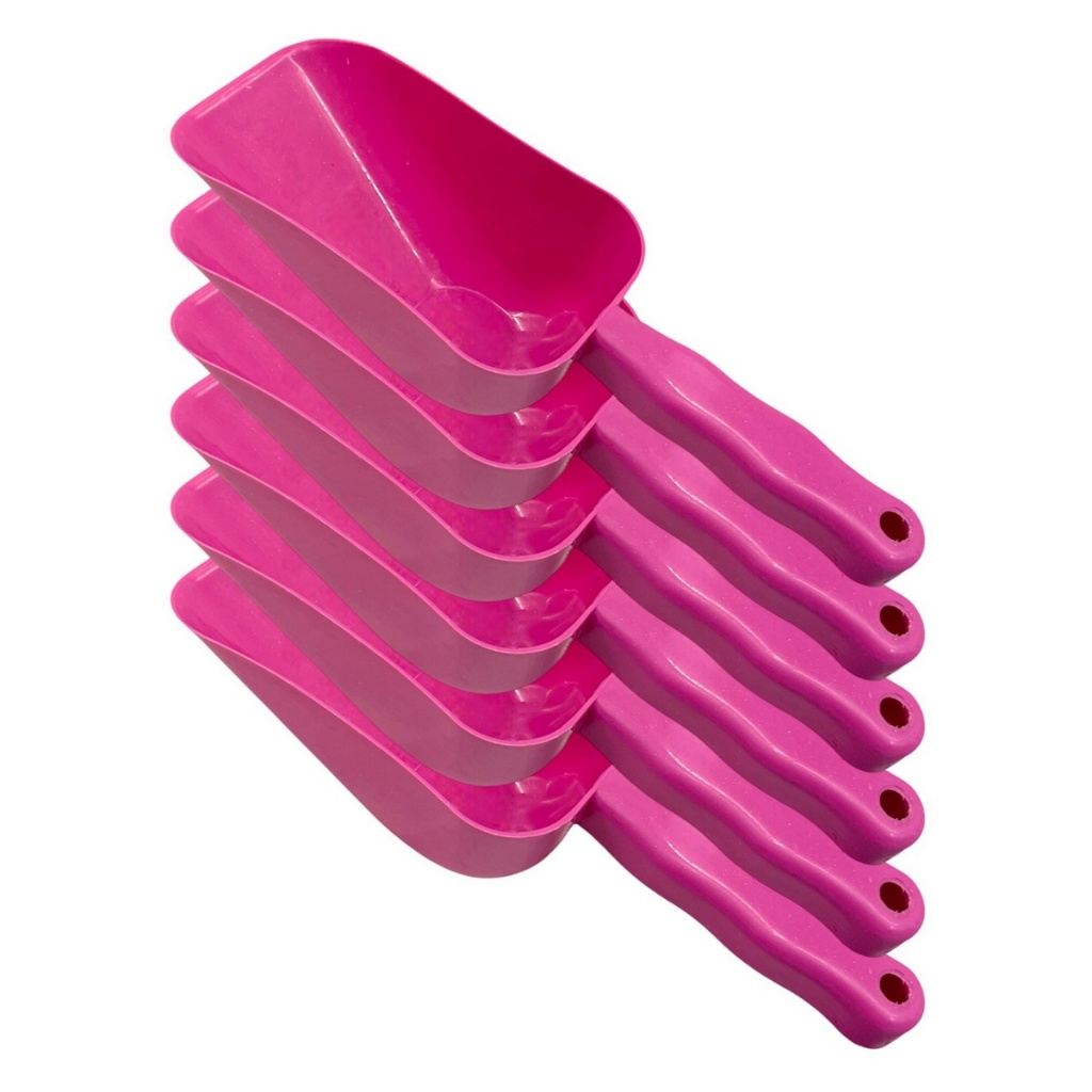 6x Pá Dosadora Para Grão Colher de Gelo Pegador Cereal ou Ração