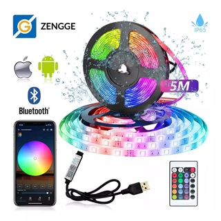 Fita Led USB 5050 Rgb Bluetooth Com Controlador App Ip65 Prova D'água em Oferta na Shopee