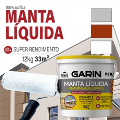 Manta Líquida Emborrachada Impermeabilizante Garin 12kg