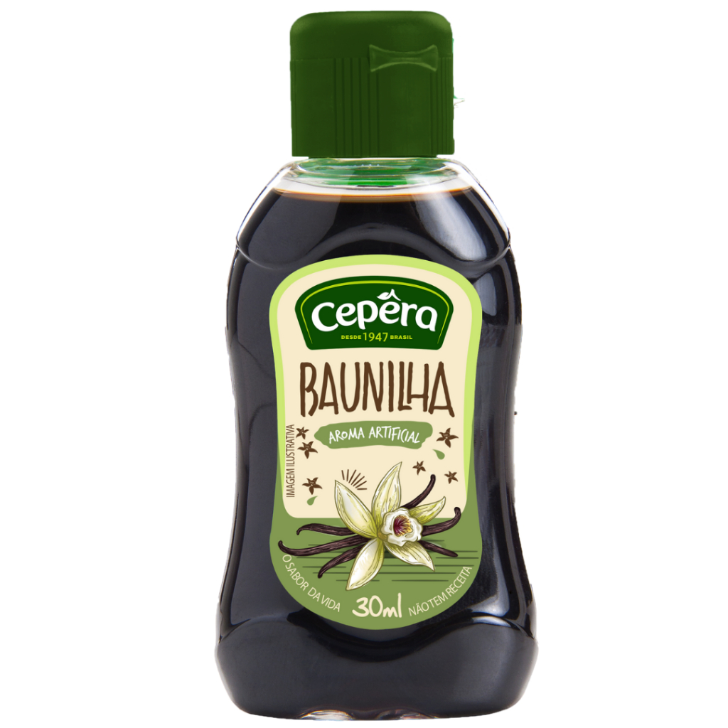 Essência de Baunilha Cepêra 30ml - Unidade Ou Kit C/ 3.