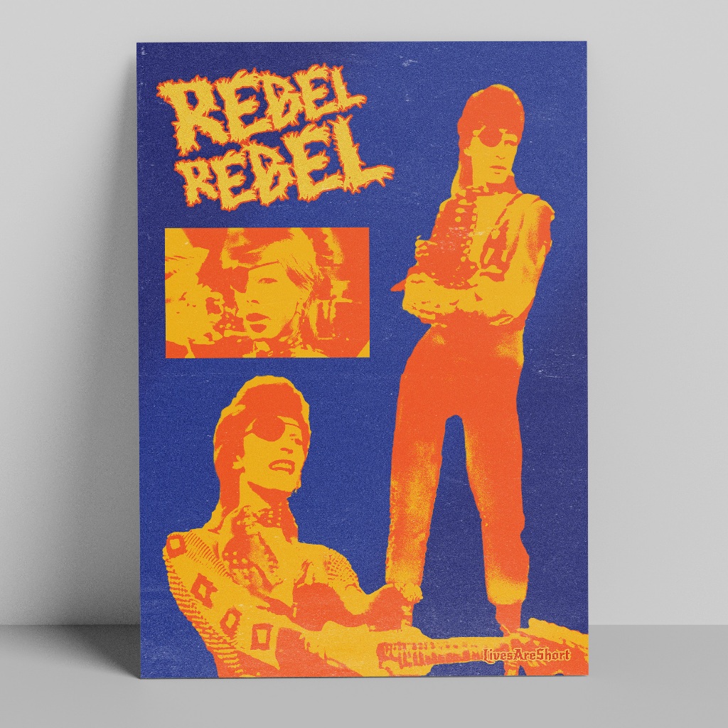 POSTER DAVID BOWIE REBEL REBEL