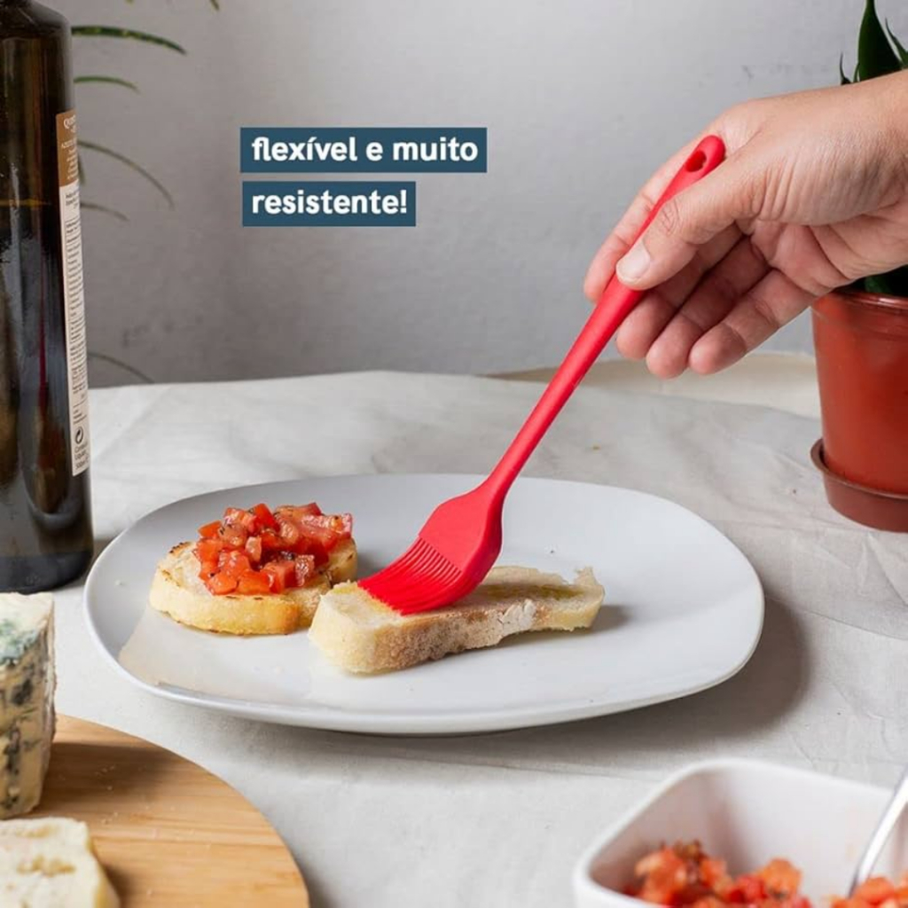 Pincel Cozinha Inteiramente em Silicone- utilidades planeta