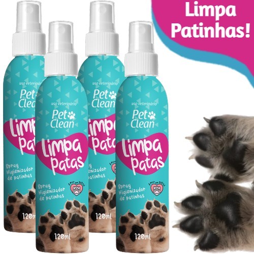 kit 4 Limpa Patas para Cachorro Limpador De Patinhas Spray Pet Clean em Oferta na Shopee