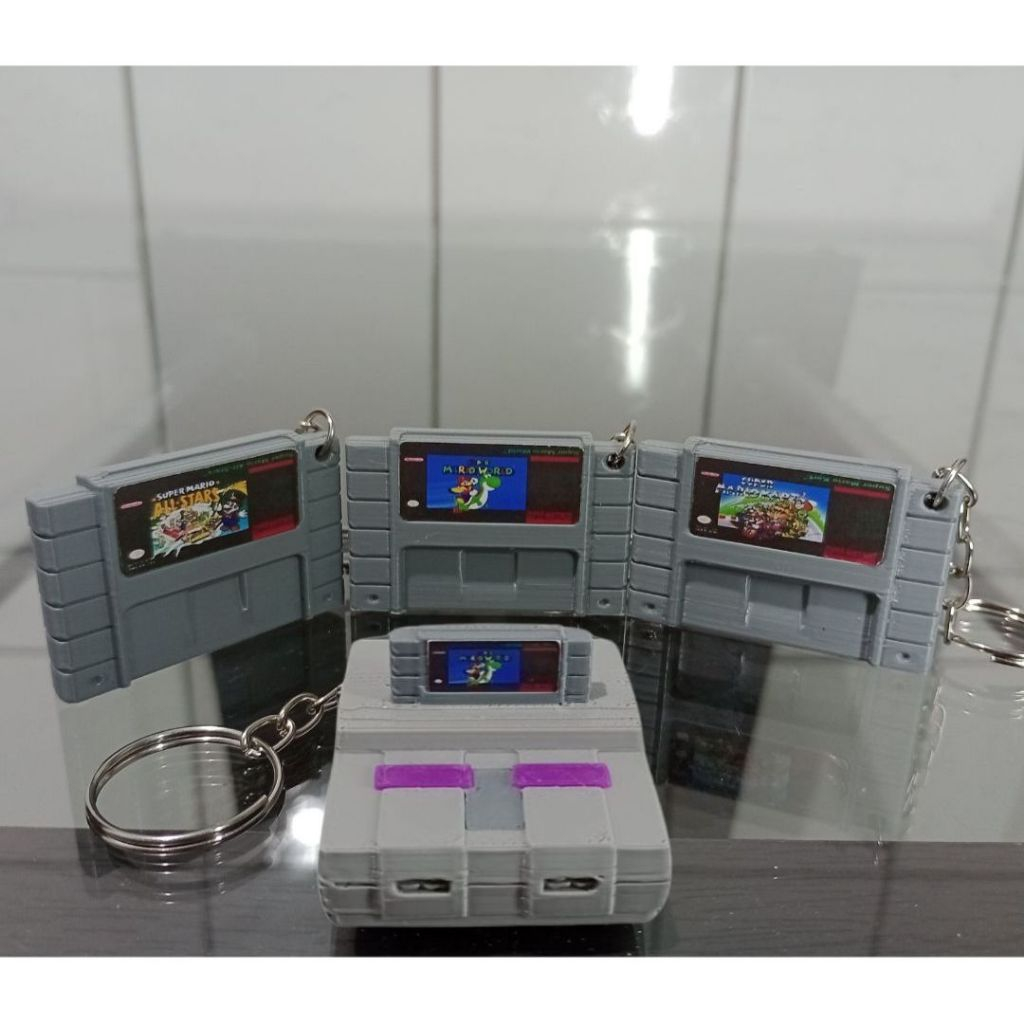 Chaveiro Super Nintendo Console Retro 3D – Gamer, Geek, Presente Nerd em Oferta na Shopee