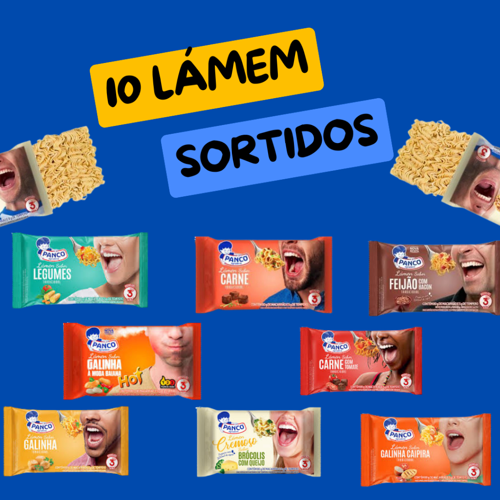 10 LAMEN PANCO 80G (macarrão instantâneo) em Oferta na Shopee