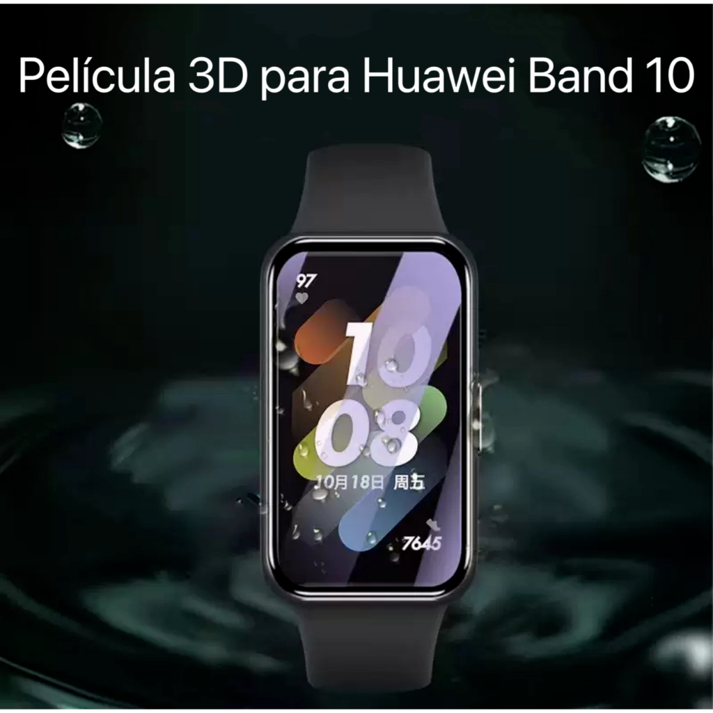 Película de Gel 3D Para Smartwatch Huawei Band 8 9 10 em Oferta na Shopee