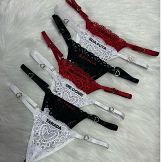 CALCINHA LOVE PALAVRA BORDADA em Oferta na Shopee