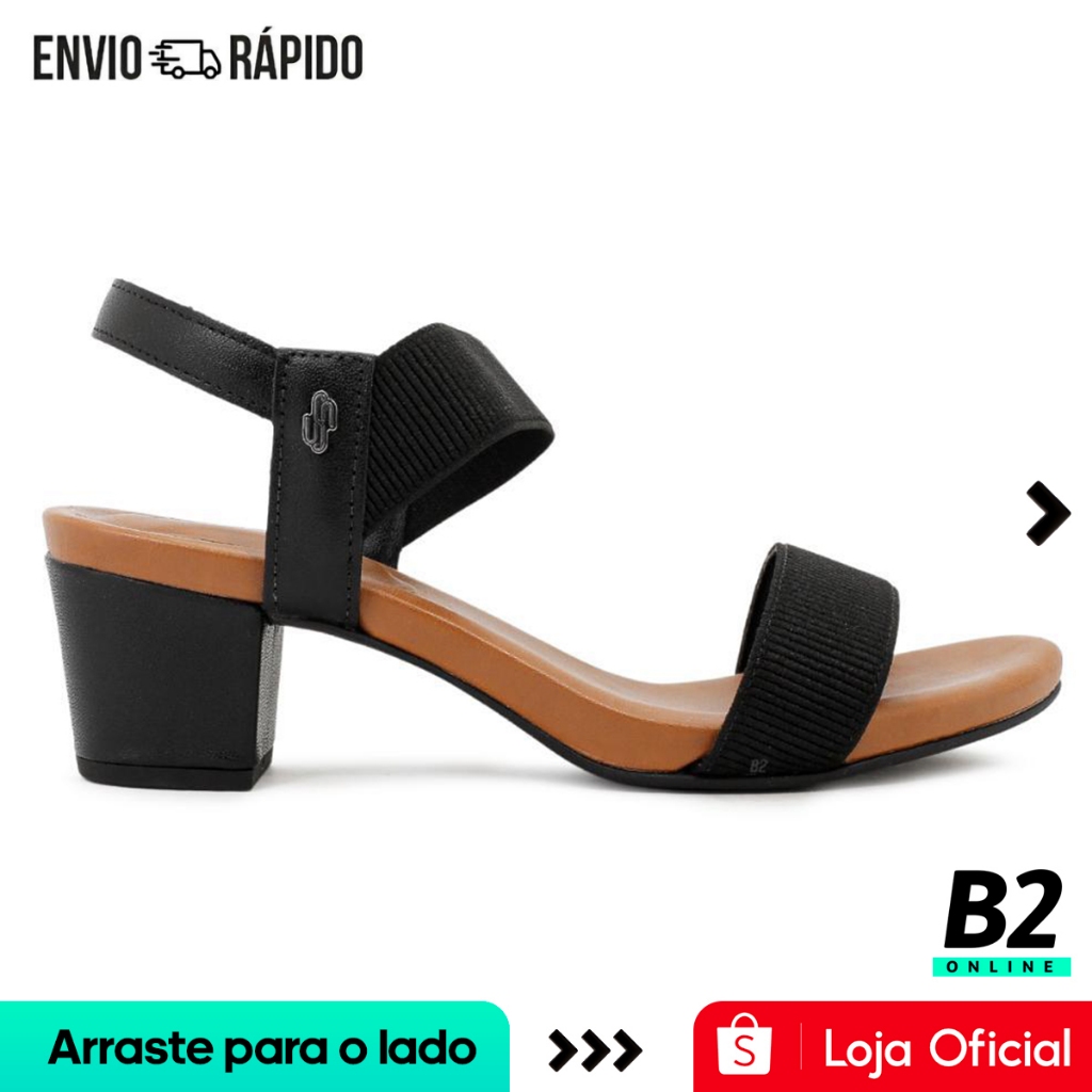 Sandália Usaflex Com Elástico Feminino Casual Original com Garantia e Nota Fiscal