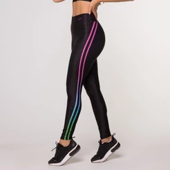 Calça Legging Degradê Suplex Estampada Fitness Feminina Academia Coleção Change Lot Fitness