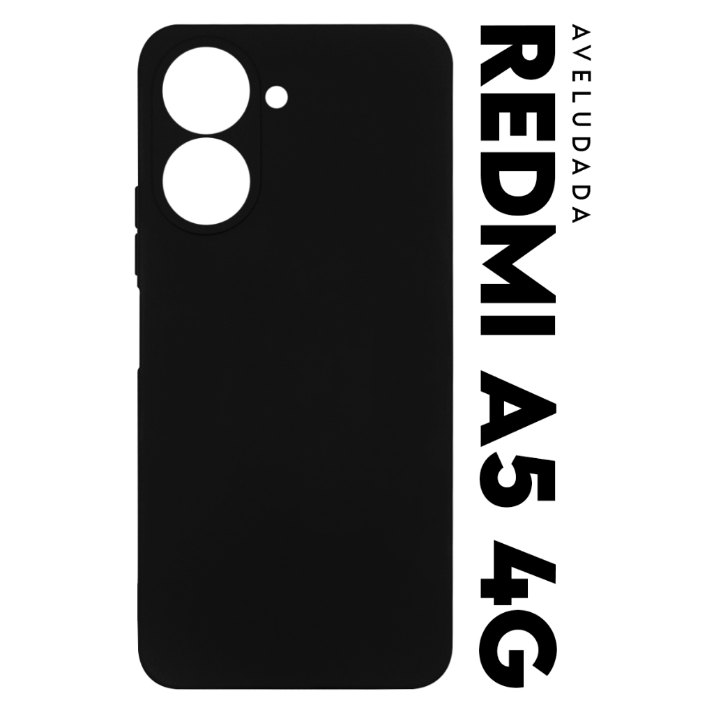 Capa Capinha Case Premium Silicone Aveludada Veludo Cover Xiaomi Redmi A5 tela 6.88 pol