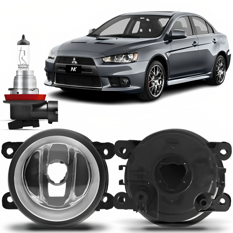 Farol Milha Mitsubishi Lancer GT 2012 2013 2014 2015 + Lâmpada