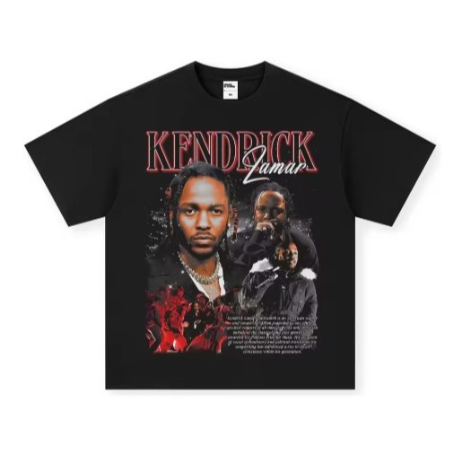 Camiseta Estampa Adulto/Infantil Lançamento Unissex Em Algodão Kendrick Lamar.