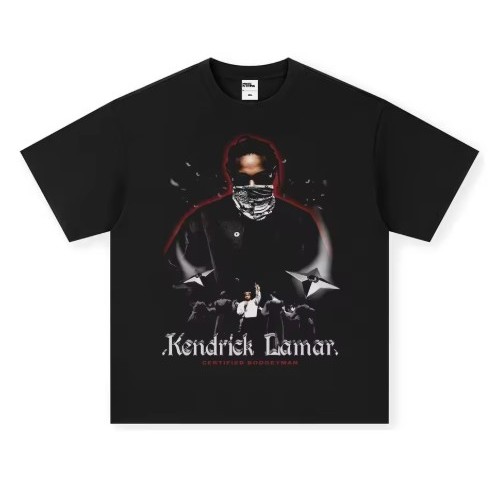 Camiseta Estampa Adulto/Infantil Lançamento Unissex Em Algodão Kendrick Lamar.