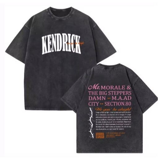 Camiseta Estampa Adulto/Infantil Lançamento Unissex Em Algodão Kendrick Lamar.