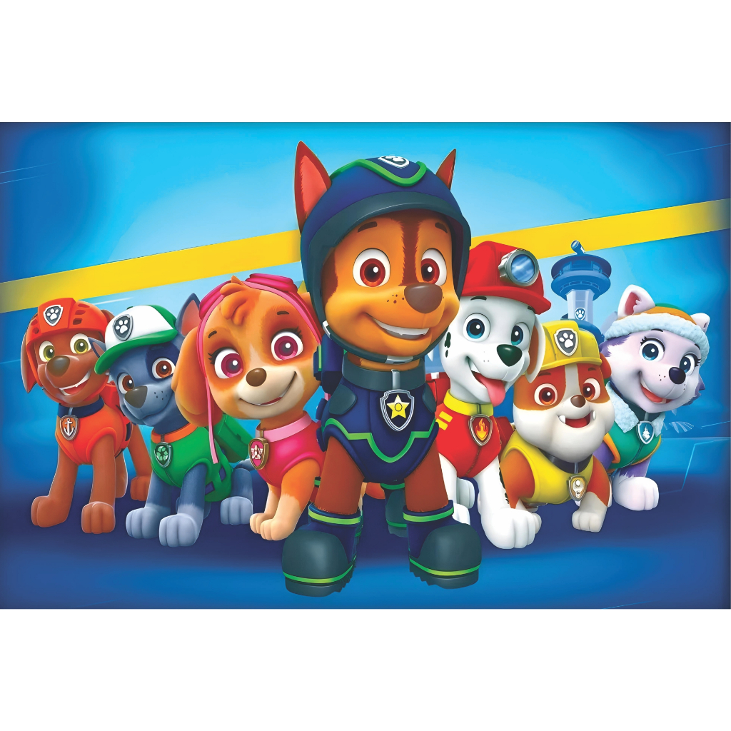 Painel de Festa em Lona 2x2m Personalizado em Lona Fosca - Tema Patrulha Canina — imagem 2 de 2
