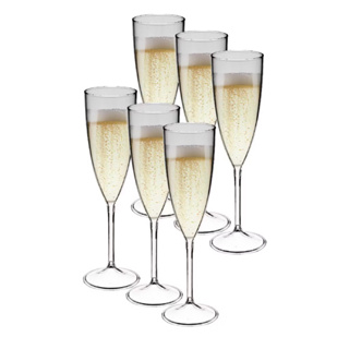 Kit 30 Taça de Champanhe Acrílica Transparente Espumante Champagne para Festas, Celebrações, Casamentos, Aniversários em Oferta na Shopee