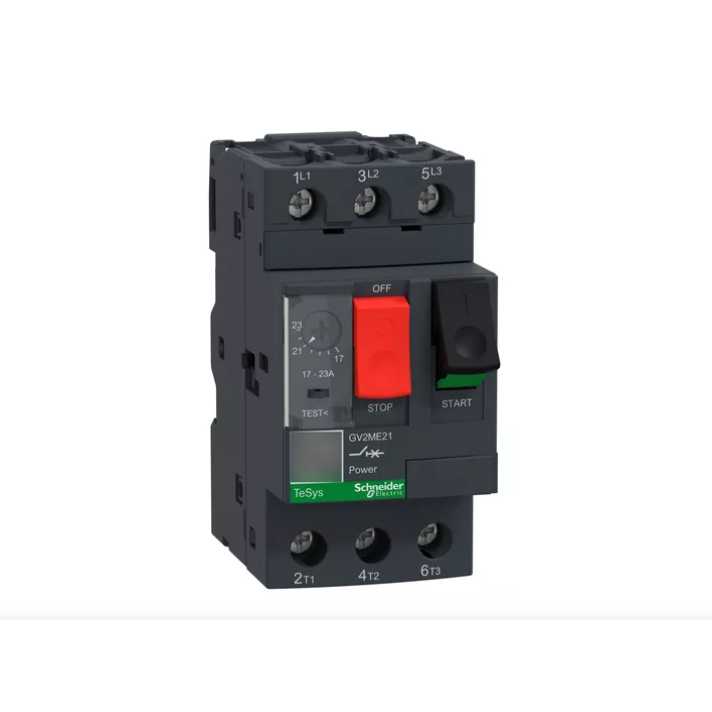 Disjuntor Motor Schneider Gv2me21 17 - 23a Para Motor Trifásico
