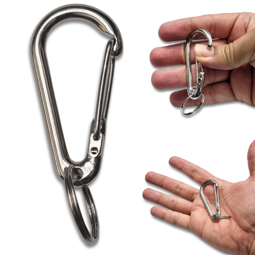 Gancho Metal Coleira pet Chaveiro Mosquetão Fecho engate pet carro bolsa Alpinista Aznol em Oferta na Shopee