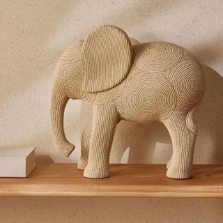 Estátua Elefante Crochê Médio Estatueta Escultura Decoração Peça feita a Mão Artigo de Luxo 22 Cm em Oferta na Shopee