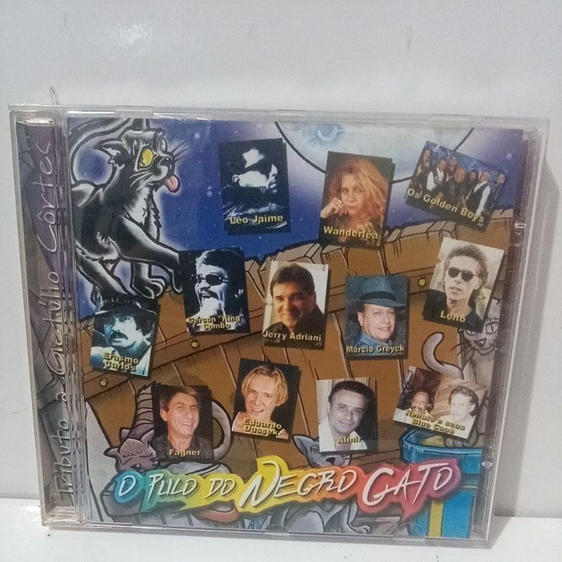 Cd Tributo a Getúlio Cortes O Pulo Do Negro Gato Gerson King Combo,Leo Jaime, Márcio Greyck Excelente Estado