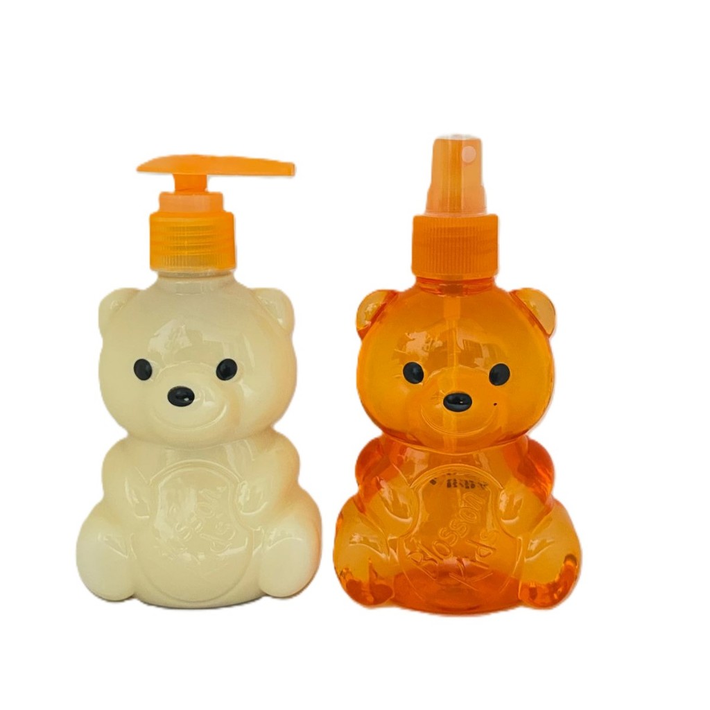 Kit Blossom Kids Laranjinha Colônia e Talco Liquido Infantil Fragrância Suave e Hidratação com Carinho