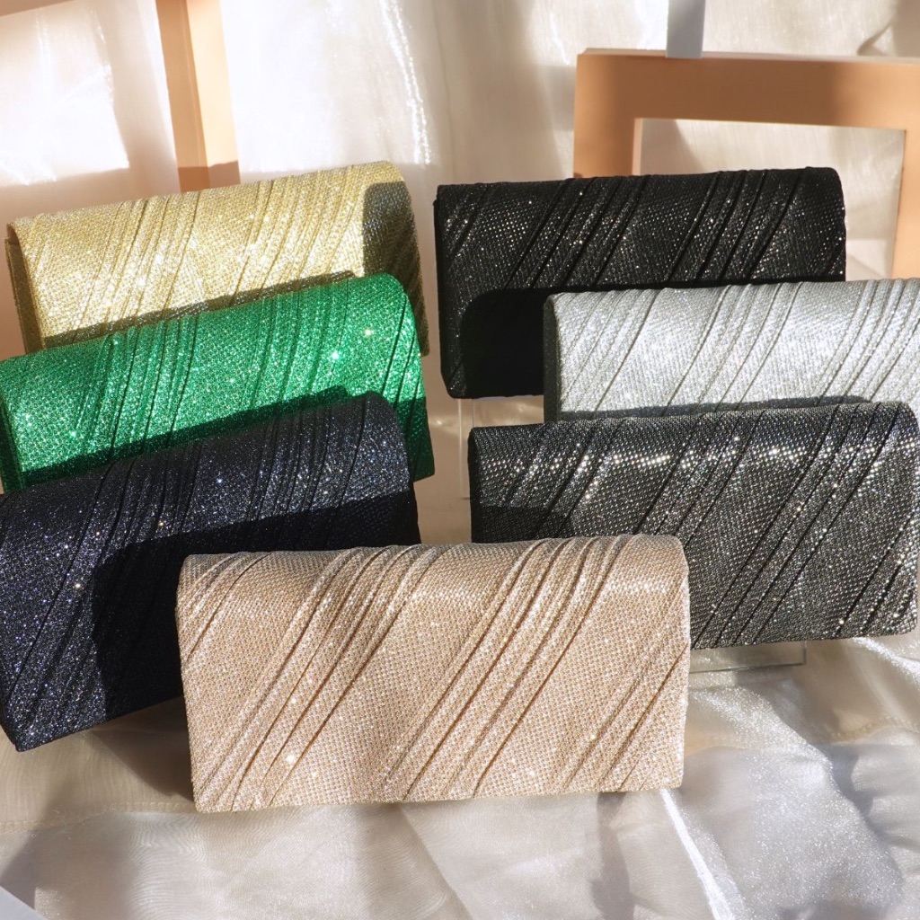 Bolsa Tiracolo / Carteira Feminina Com Glitter Para Festa / Banquete / Casamento 189-27
