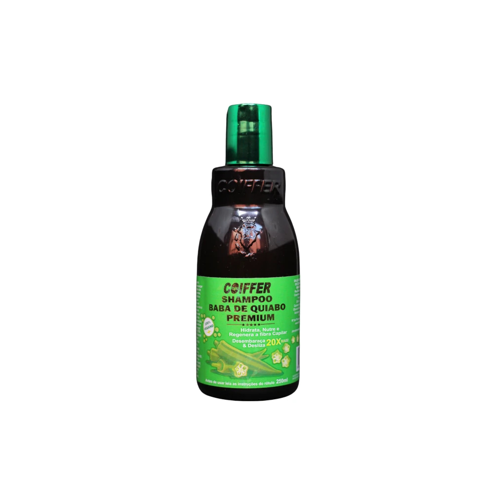 Shampoo Baba de Quiabo Premium Coiffer 250ml Hidratar, nutrir e regenerar