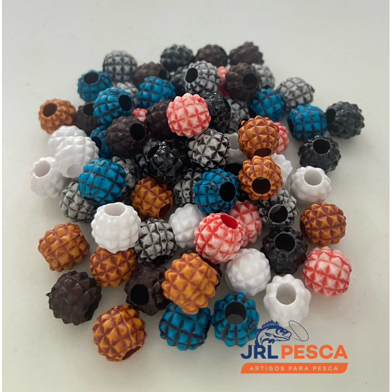 Miçanga para pesca 10un (abacaxi 8mm)
