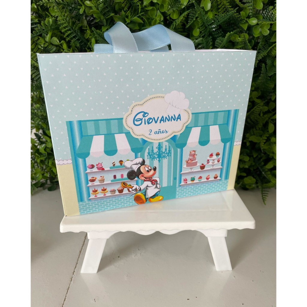 Sacolinha Surpresa Personalizada Mickey Confeiteiro | Lembrancinhas | Festa Aniversário | Lancheirinha