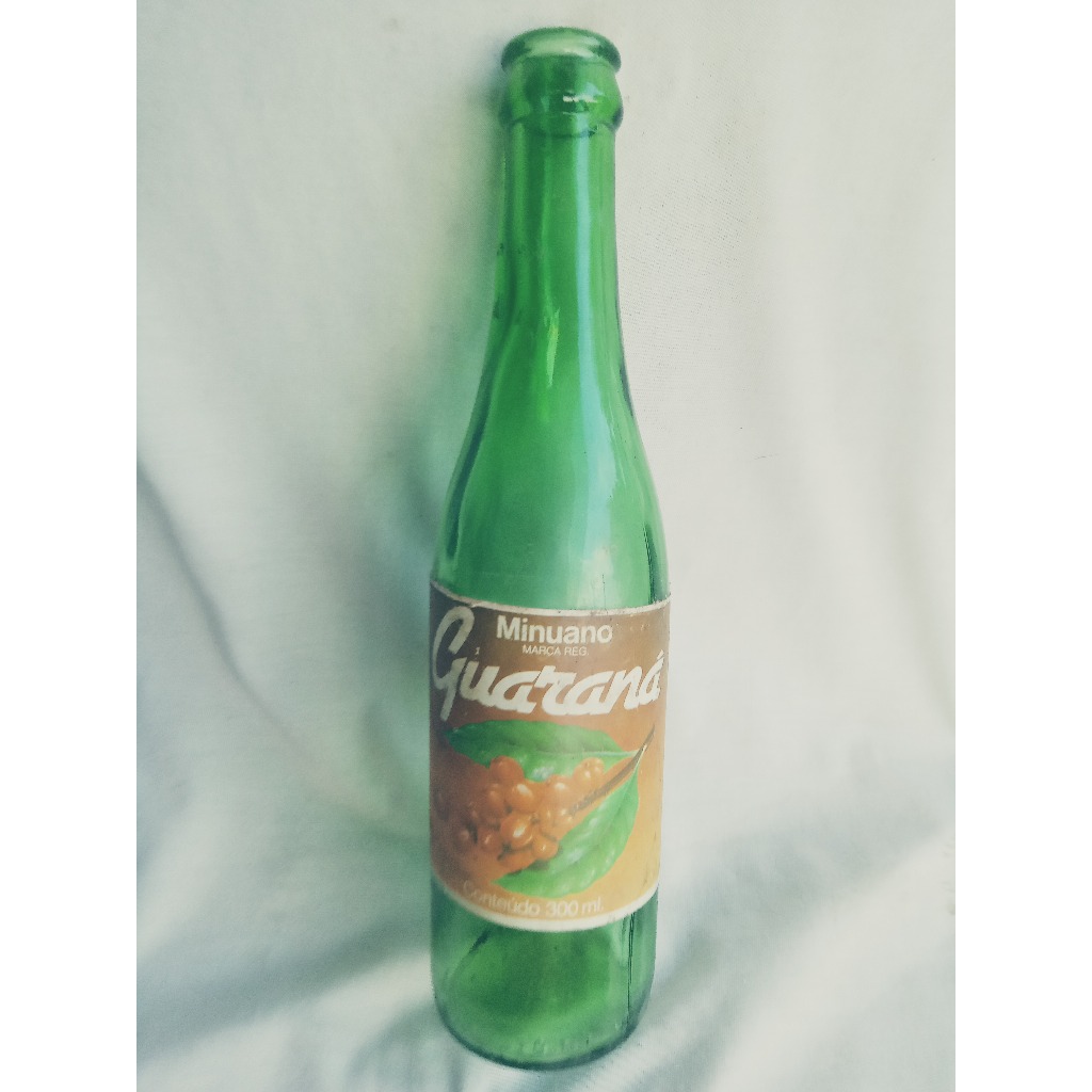 Garrafa antiga Guaraná Minuano - Rótulo - 300 ml - déc 70 - X8