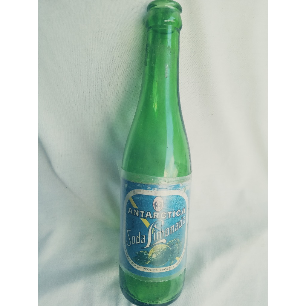 Garrafa antiga Soda Limonada Antarctica 300 ml - déc 1970 - X8
