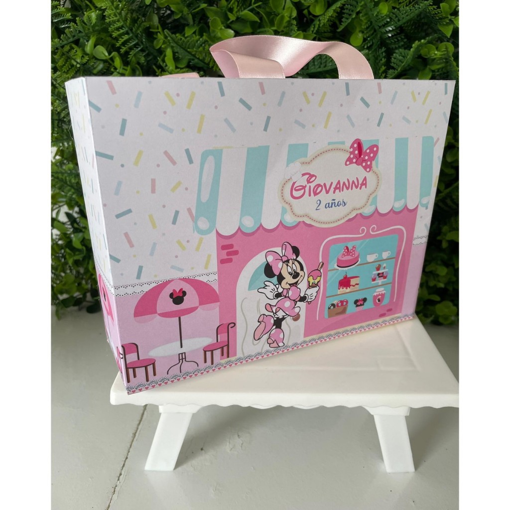 Sacolinha Surpresa Personalizada Minnie Confeiteira | Lembrancinhas | Festa Aniversário | Lancheirinha