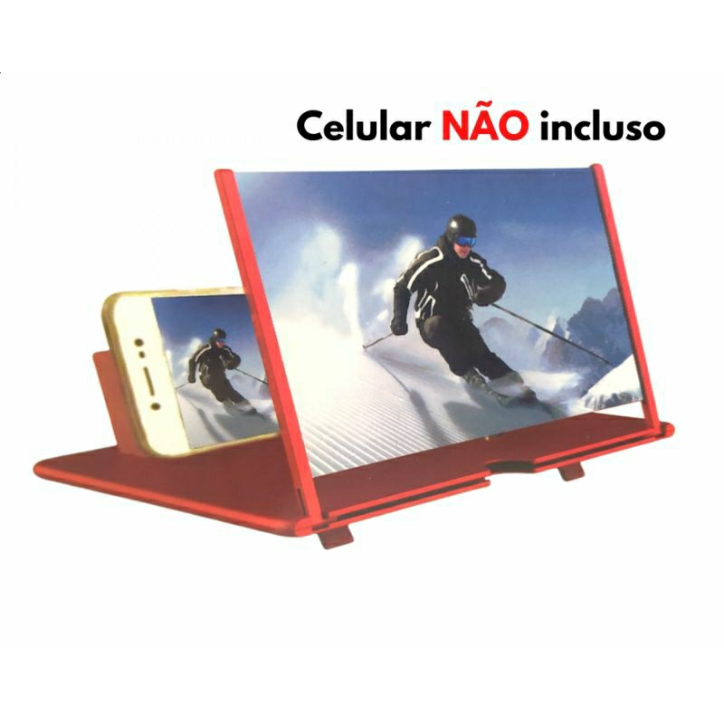 Ampliador de Tela lupa 12/10 polegadas para Celular e Tablet