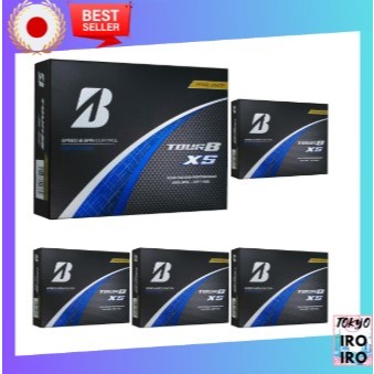 【Japan Quality】BRIDGESTONE Golf Balls TOUR B XS 2024 Model 12 Balls Pearl White S4GXJ (x 5)