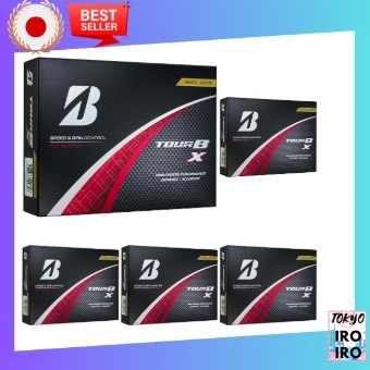 【Japan Quality】BRIDGESTONE Golf Balls TOUR B X 2024 Model 12 Balls Pearl White B4GXJ (x 5)