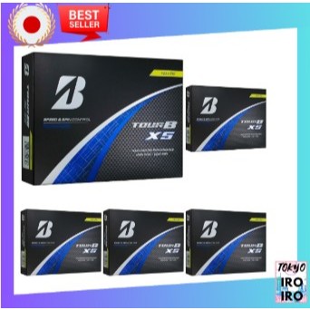 【Japan Quality】BRIDGESTONE Golf Balls TOUR B XS 2024 Model 12 Balls Yellow S4YXJ (x 5)
