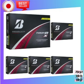 【Japan Quality】BRIDGESTONE Golf Balls TOUR B X 2024 Model 12 Balls Yellow B4YXJ (x 5)