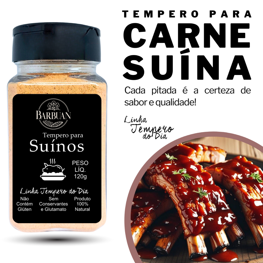 Tempero Natural para Carnes Suínas