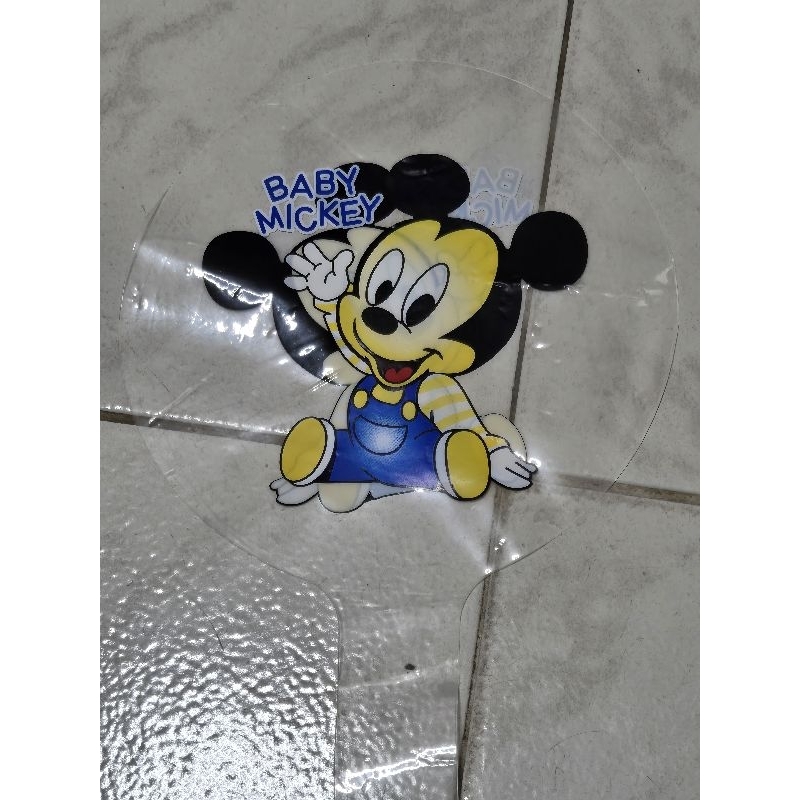 balão temático buble centro de mesa baby mickey kit 6 unidades