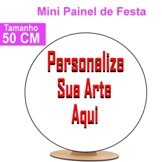 Painel redondo sublimado festa de aniversario 50 cm(🚨LEIA A DESCRIÇÃO🚨) em Oferta na Shopee